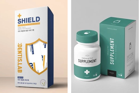 3 Medicine Boxes with window