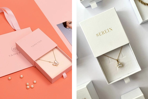 3 Necklace sleeve boxes