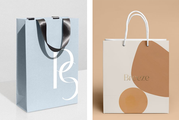 3 Paper bags with handle