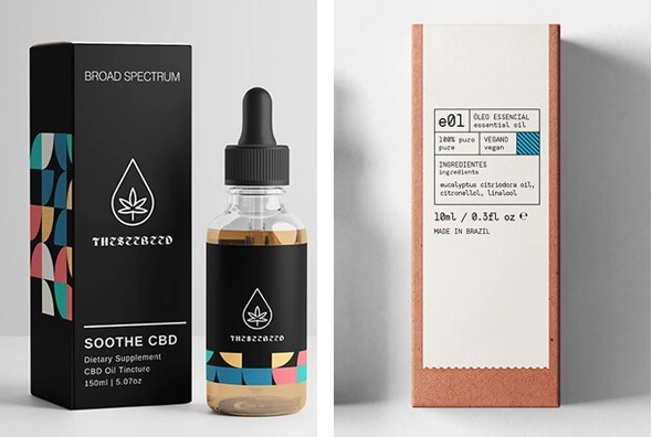 3 Rectangle Essential Oil Boxes