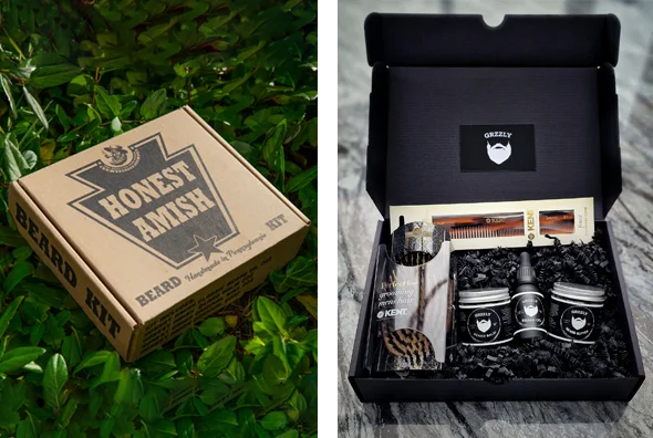 3 beard kit boxes