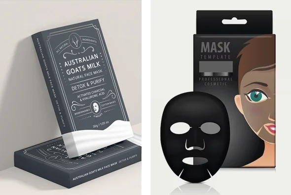 3 beauty mask boxes