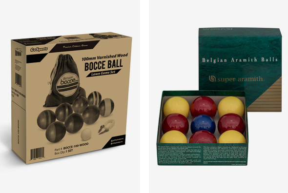 3 bocce ball boxes