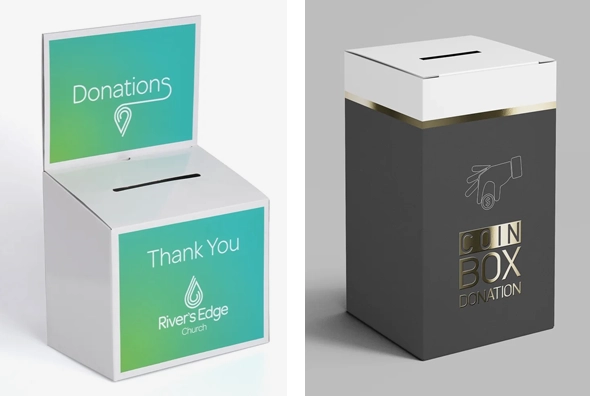 3 charity boxes