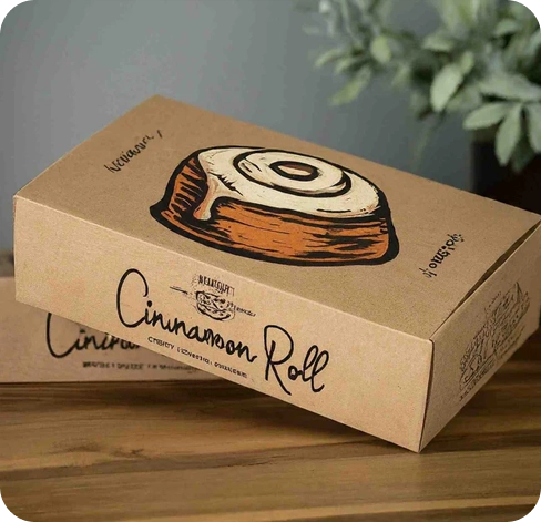 3 cinnamon roll boxes