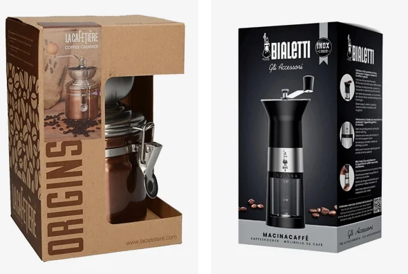 3 coffee grinder boxes