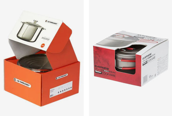 3 cookware Boxes with window