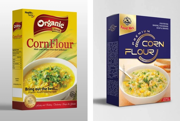 3 corn flour boxes