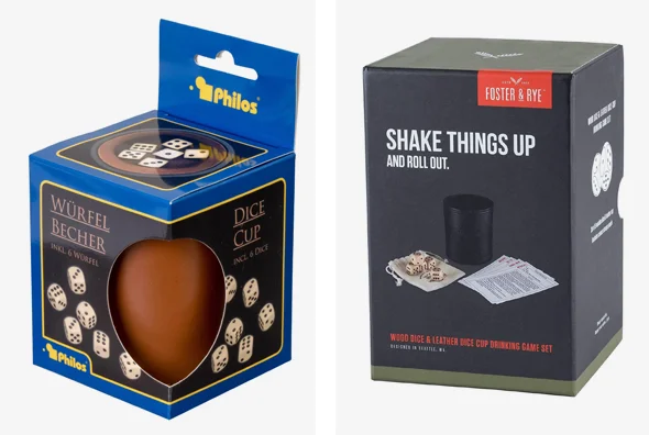 3 dice cup boxes