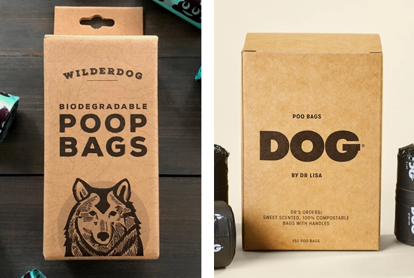 3 dog poop bags