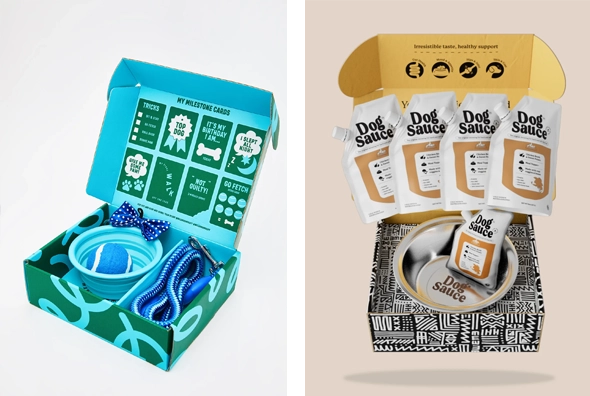 3 dog starter kit boxes