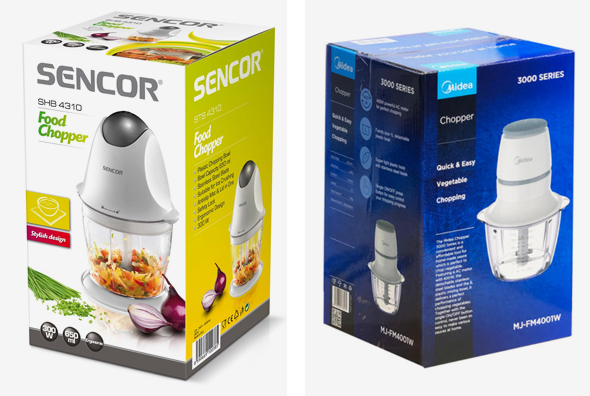 3 food shredder boxes