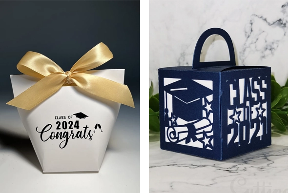3 graduation favor boxes