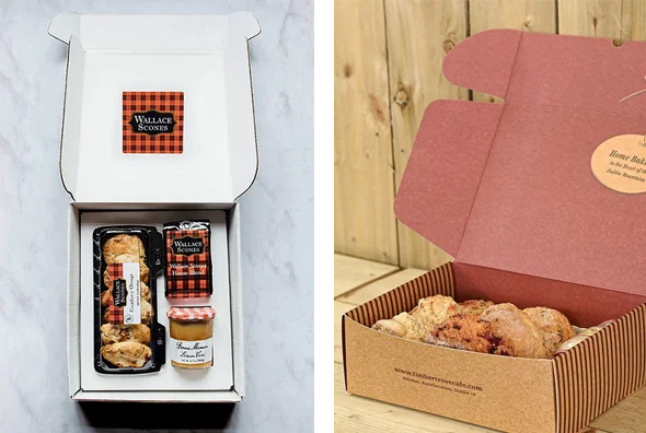 3 kraft scone boxes