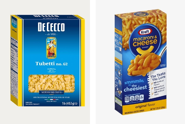 3 macaroni boxes