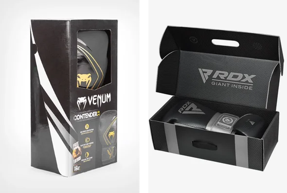 3 mailer boxing gloves boxes