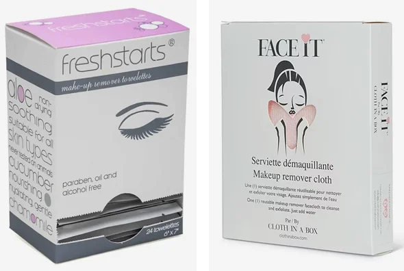 3 makeup remover boxes