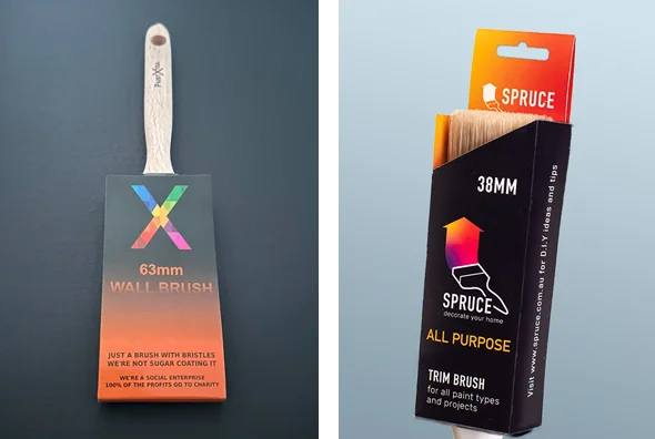 3 paint brush boxes