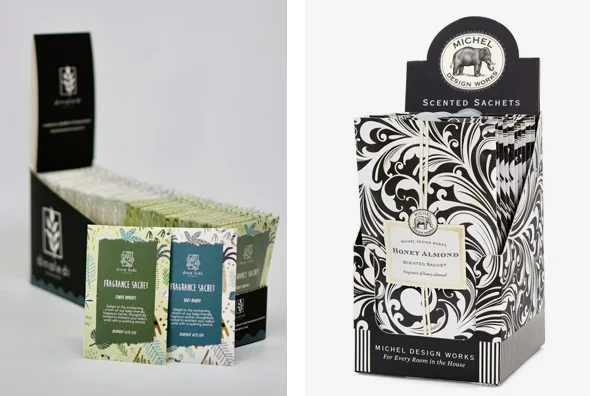 3 perfume sachet boxes