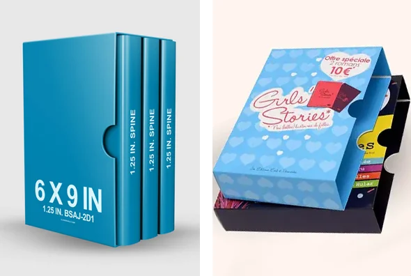 3 printed Book Sleeves