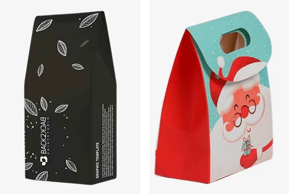 3 printed Tapered Top Boxes