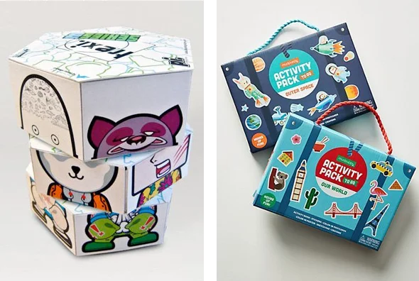3 printed Toy Packaging