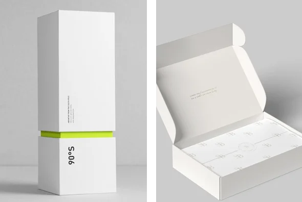 3 printed White Boxes