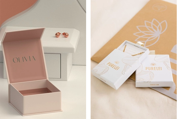 3 printed jewelry boxes