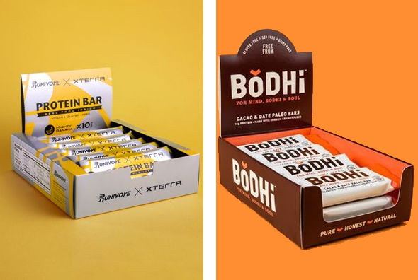 3 protein bar display Boxes