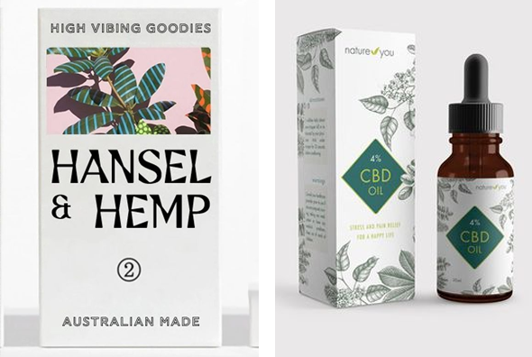 3 rectangle Hemp boxes