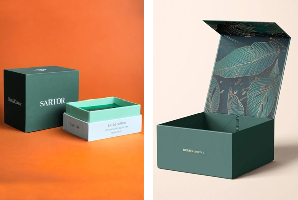 3 rigid Flat Bottom Boxes