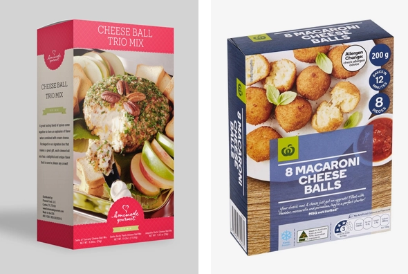 3 seal end cheese ball boxes