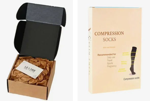 3 silk stocking boxes