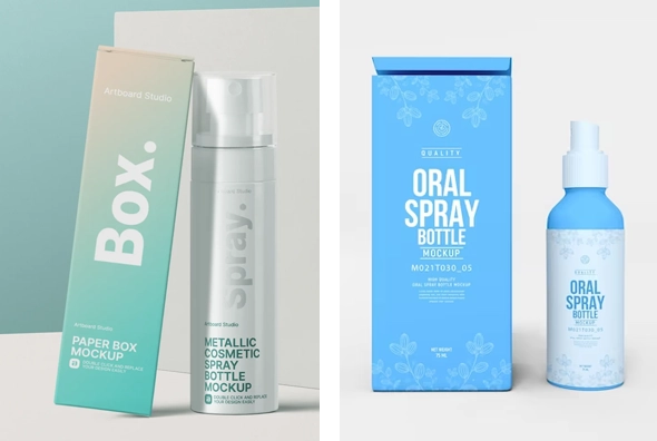 3 spray bottle boxes