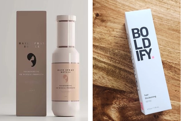 3 tall hairspray boxes