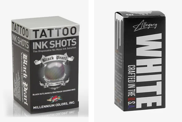 3 tattoo ink boxes