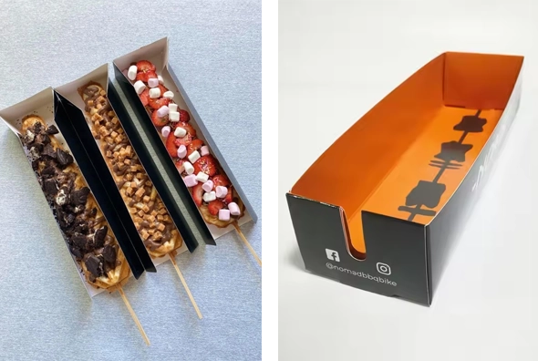 3 waffle stick boxes