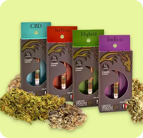 4 Marijuana Boxes with hang tab