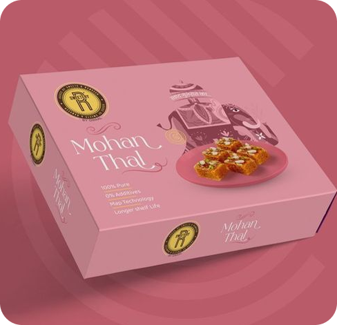 4 Printed Sweets boxes