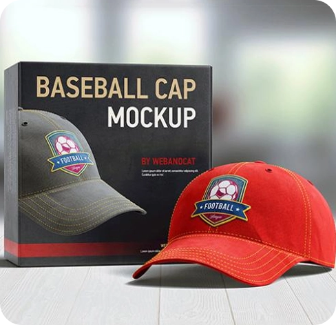 4 Printed baseball cap boxes