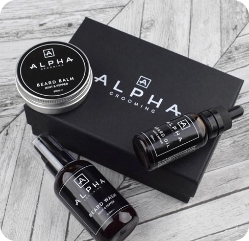 4 Rigid beard wash boxes