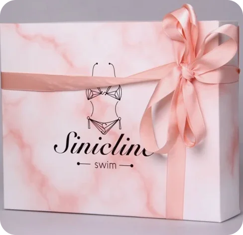 4 Swimwear Boxes with ribbon