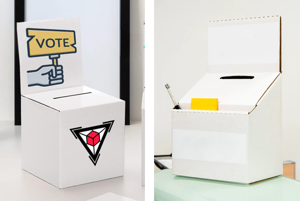 4 ballot boxes