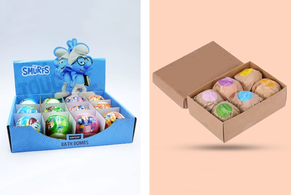 4 bath bomb display boxes