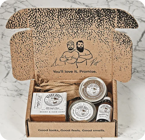 4 beard kit boxes