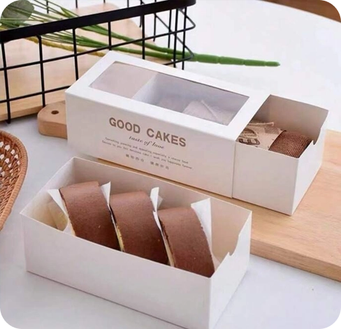 4 cake roll boxes