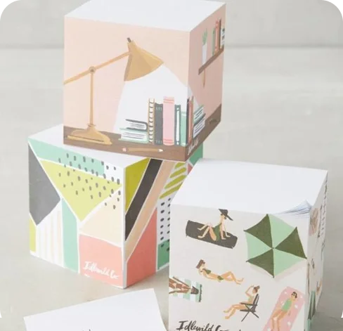 4 cube Shaped Boxes