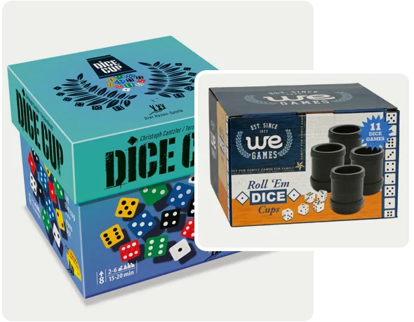 4 dice cup boxes