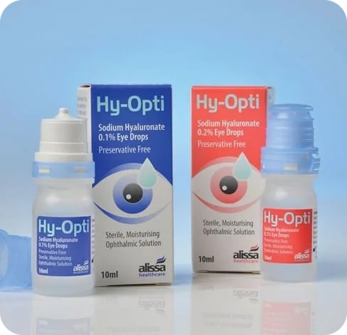 4 eye drops boxes