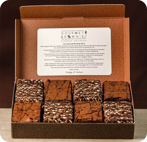 4 gift brownie Boxes